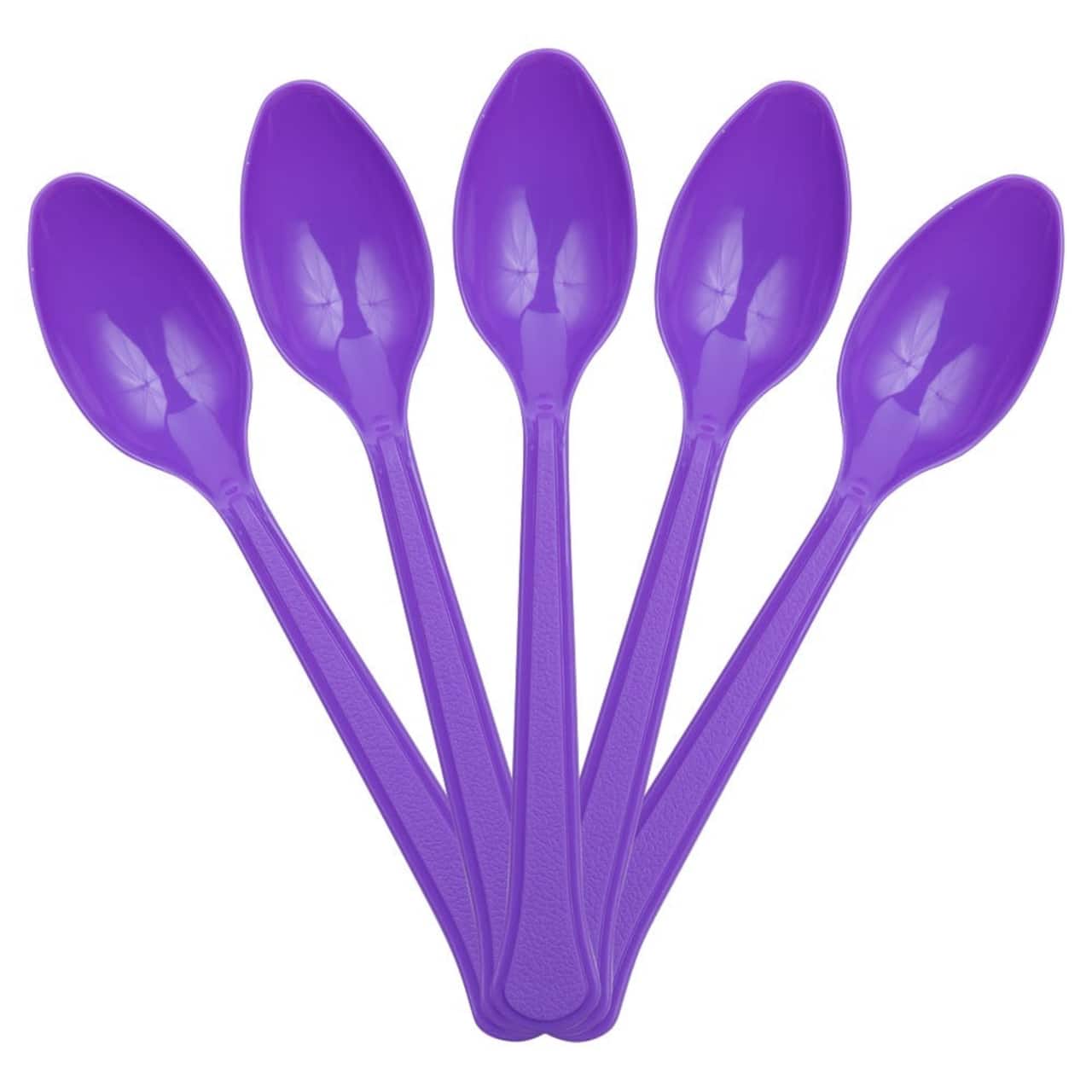JAM Paper Premium Disposable Plastic Spoons, 48ct.